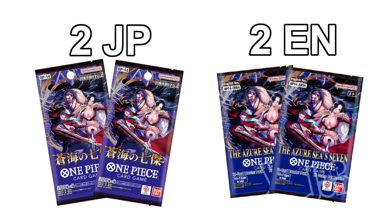 One Piece azure sea's seven (op-14) 2 EN 2 JP Packs